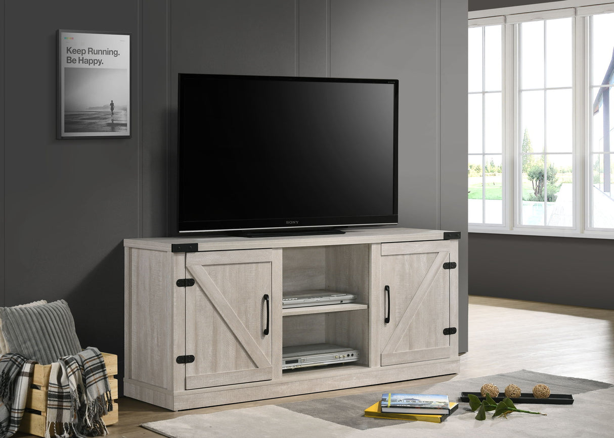 Salma - 58" Wide TV Stand With 2 Open Shelves And 2 Cabinets by Lilola Home | Bel Furniture