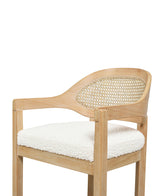 Americana - Mid-Century Modern Cane Back Counter Stool by Jennifer Taylor Home | Bel Furniture