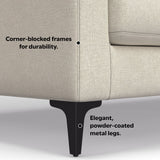 Ava - Mid Century Sofa With Ottoman Set by Simpli-Home | Bel Furniture