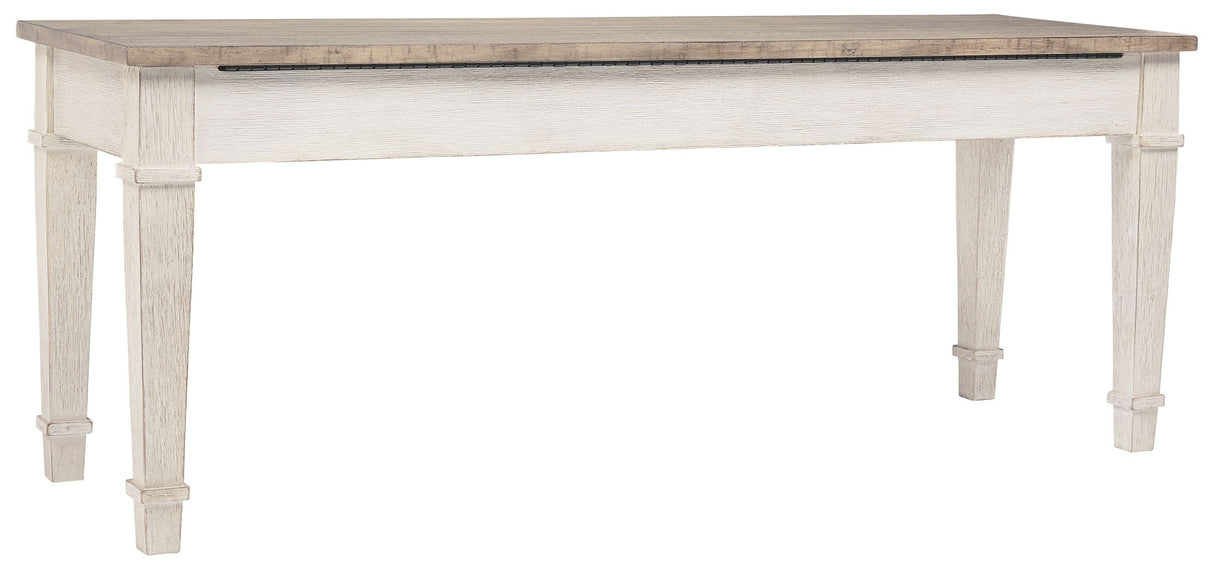 Skempton - White - Storage Bench by Signature Design by Ashley® | Bel Furniture