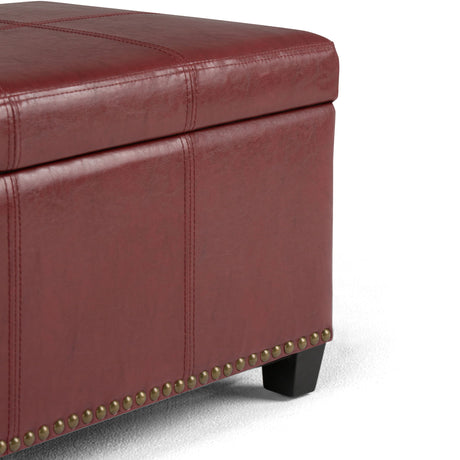 Kingsley - Upholstered Large Storage Ottoman - view 21