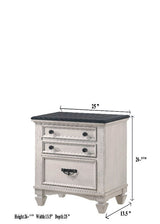 Sawyer - Accent Nightstand - Antique White by Crown Mark | Bel Furniture
