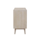 Ixora - 2 Door Wood Accent Cabinet - White Washed And Black by CoasterEssence | Bel Furniture