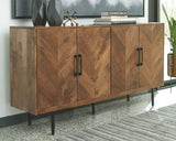 PratTVille - Brown - Accent Cabinet by Signature Design by Ashley® | Bel Furniture