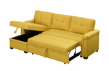 Lucca - Linen Reversible Sleeper Sectional Sofa With Storage Chaise by Lilola Home | Bel Furniture