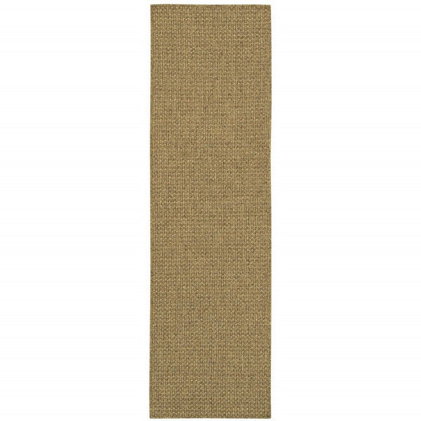 2' X 8' Indoor / Outdoor Area Rug - Tan