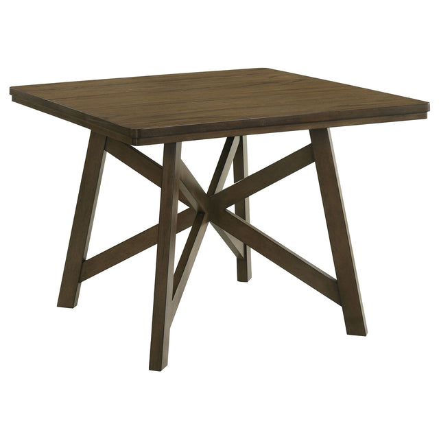 Canfield - Square Counter Height Dining Table - Brown by Coaster Fine Furniture | Bel Furniture