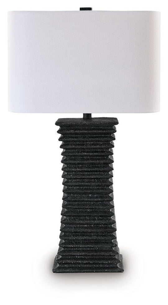Golzar Poly Table Lamp Black