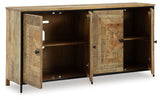 Camney - Brown / Black - Accent Cabinet by Signature Design by Ashley® | Bel Furniture