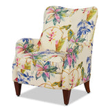Paradise - Upholstered Arm Chair Floral Printed On Cotton - Off-White by Jennifer Taylor Home | Bel Furniture