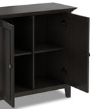 Amherst - 2 Door Storage Cabinet & Adjustable Shelving - Brown