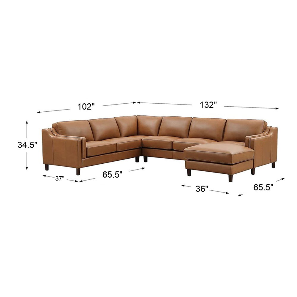 Bella - Leather Sectional