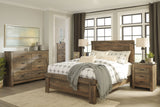 Trinell - Brown Dark - Six Drawer Dresser - 61.34" x 15.98" x 42.99" by Signature Design by Ashley® | Bel Furniture
