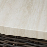 Kimora - Beige / Dark Brown - Square End Table by Signature Design by Ashley® | Bel Furniture