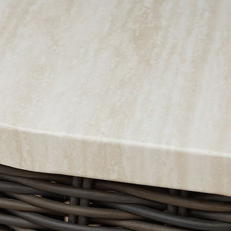 Kimora - Beige / Dark Brown - Rectangular Cocktail Table by Signature Design by Ashley® | Bel Furniture