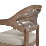 Americana - Mid-Century Modern Cane Back Dining Chair Textured Weave - Taupe Beige by Jennifer Taylor Home | Bel Furniture