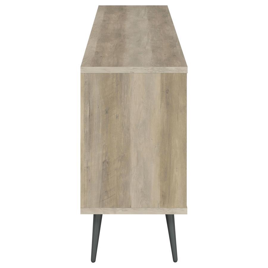 Maeve - 2 Door Engineered Wood Cabinet - Antique Pine And Gray