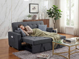 William - Sleeper Sofa With 2 USB Charging Ports And 4 Accent Pillows - Gray - view 6
