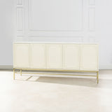 Gemini - Sideboard Storage Buffet - White Birch by Jennifer Taylor Home | Bel Furniture