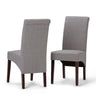 Avalon - Deluxe Parson, Dining Chair (Set of 2) Gray by Simpli-Home | Bel Furniture
