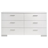 Felicity - 6-Drawer Dresser by CoasterEssence | Bel Furniture