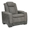 Next-gen Durapella - Pwr Recliner/Adj Headrest Dark Gray by Signature Design by Ashley® | Bel Furniture