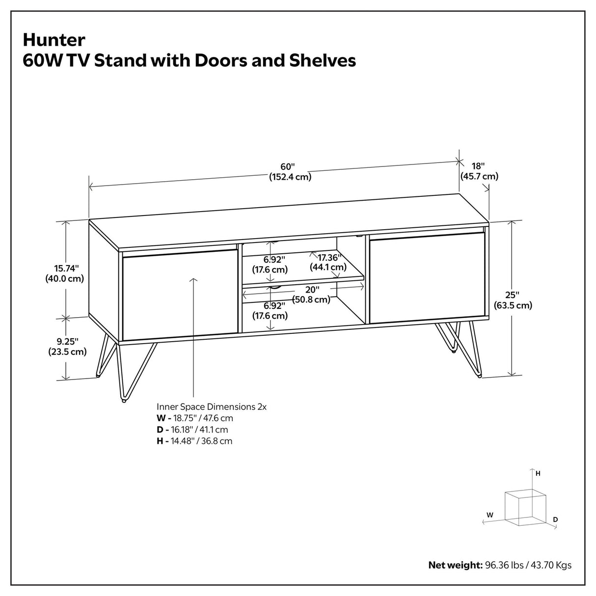 Hunter - Handcrafted TV Media Stand