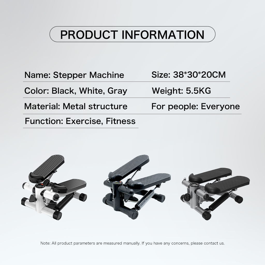 Mini Stepper For Exercise - 300 Lbs Loading Capacity, Hydraulic Fitness Stepper With Lcd Monitor