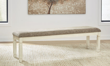 Bolanburg - Brown / Beige - Extra Large UPH DRM Bench by Signature Design by Ashley® | Bel Furniture