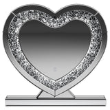 Euston - Heart Shaped Vanity Mirror - Silver by CoasterEveryday | Bel Furniture