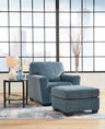 Cashton - Living Room Set Blue 2 Pc. Chair, Ottoman by Signature Design by Ashley® | Bel Furniture