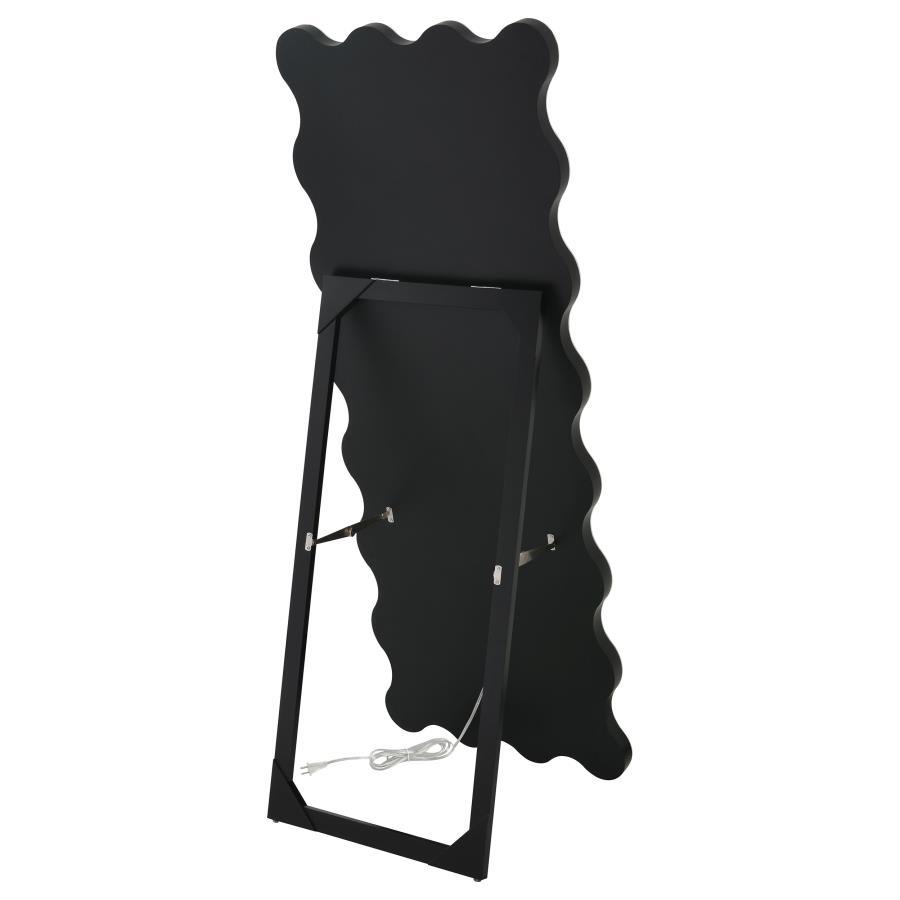 Brixey - LED Lighting Standing Floor Mirror - Black