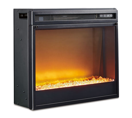 Entertainment Accessories - Black - Fireplace Insert Glass/Stone by Signature Design by Ashley® | Bel Furniture