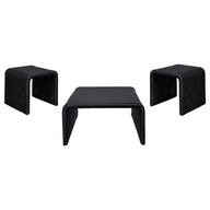 Cahya - Rattan Coffee And End Table Set Black 3 Pc. Coffee Table, 2 End Tables by Coaster Fine Furniture | Bel Furniture