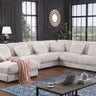 Nadine - Corduroy Modular Corner Sectional Sofa With Left Facing Chaise by Lilola Home | Bel Furniture