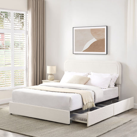 Liv - Patented With Drawers Upholstered Storage Platform Bed - view 25