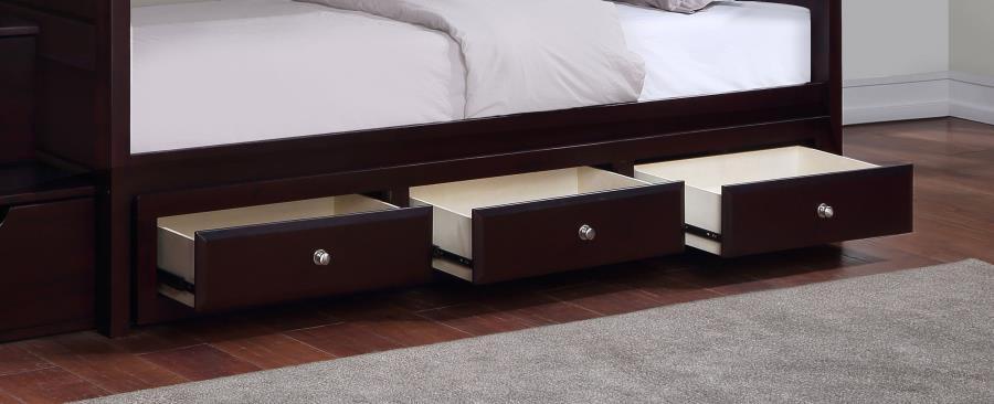 Elliott - 3-Drawer Under Bed Storage - Cappuccino