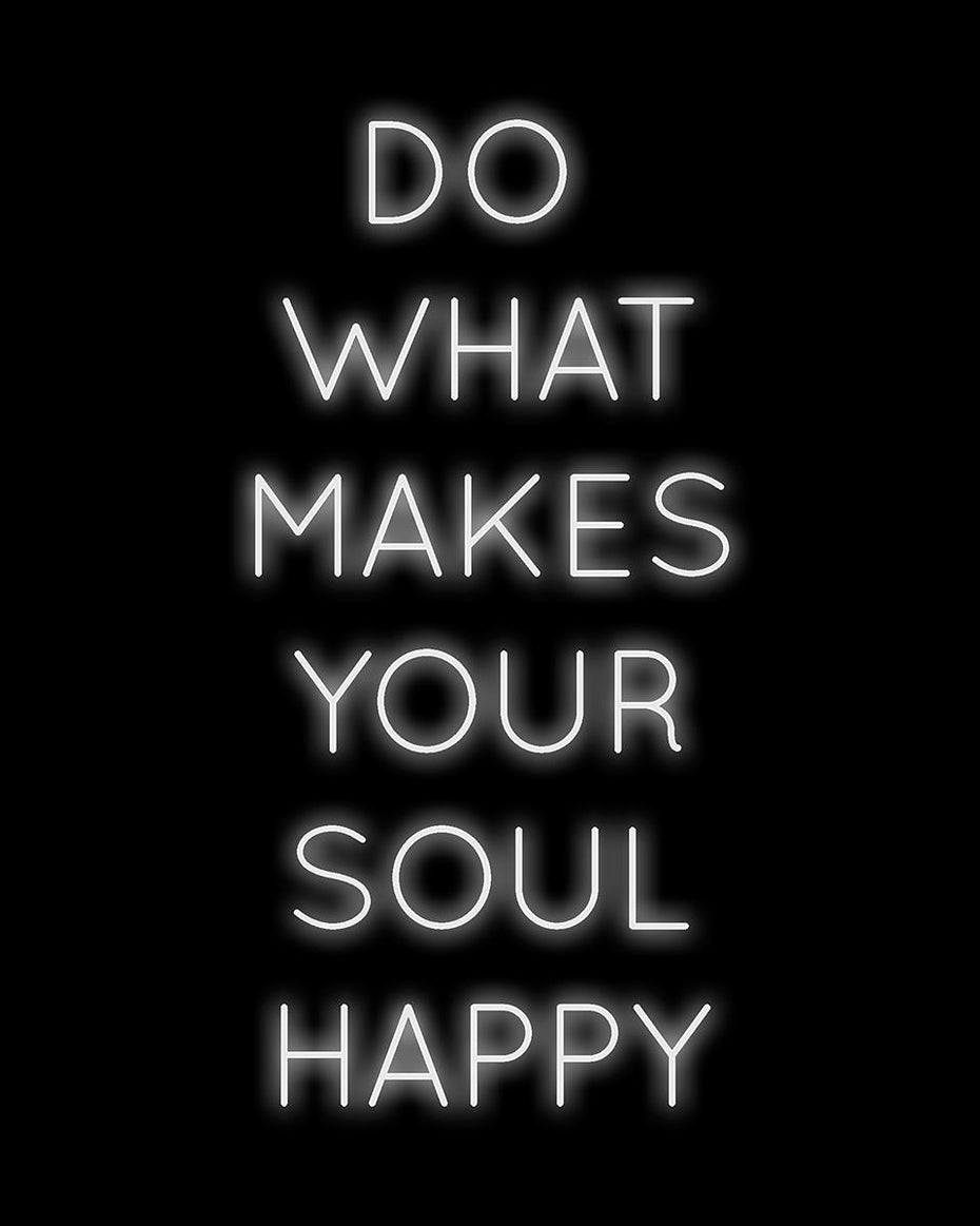 Soul Happy By Cad Designs (Framed) - Black