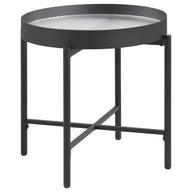 Ozella - Round Table With Hidden Storage Sandy