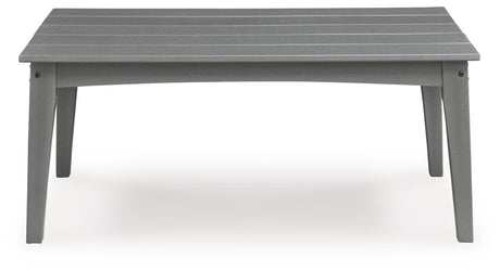 Cove Beach - Rectangular Cocktail Table - Gray - view 3