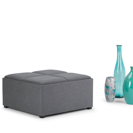 Avalon - Square Coffee Table, Storage Ottoman - view 65