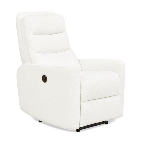 Bloomy - High Back Power Recliner Motion Chair - Chiffon White - view 9