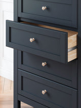 Landocken - Brown / Blue - Four Drawer Chest by Signature Design by Ashley® | Bel Furniture