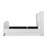 Marcella - Upholstered Shelter Headboard Bed Set by Jennifer Taylor Home | Bel Furniture