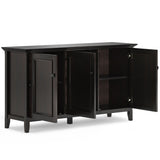 Amherst - Wide 3 Door Storage Cabinet - Hickory Brown by Simpli-Home | Bel Furniture