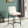 Lahni - 17" Boucle Fabric Counter Height Chair by Lilola Home | Bel Furniture