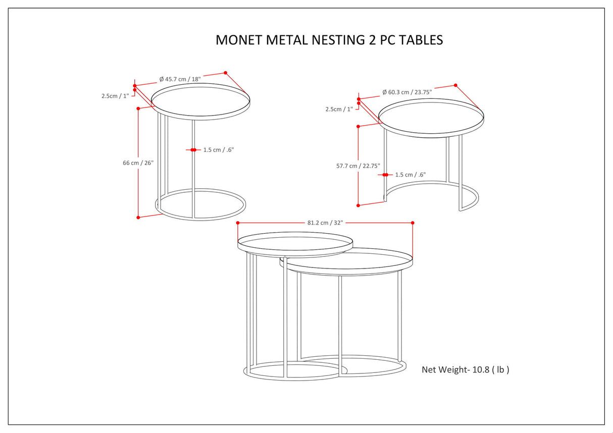 Monet - Metal Table