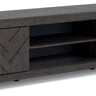 Cayboni - LG TV Stand With Fireplace Option Black TV Stands by Signature Design by Ashley® | Bel Furniture