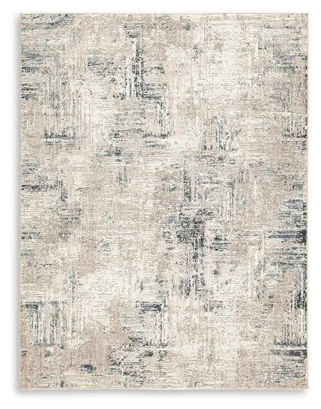 Gentor - Rug Blue 5' x 7' by Signature Design by Ashley® | Bel Furniture