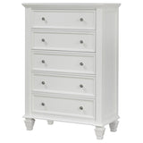 Sandy Beach - 5-drawer Chest by CoasterEssence | Bel Furniture